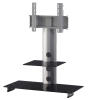 BALCAR-PL2200 TV-Standfuss in Schwarzglas Alu