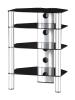 RX2140 HiFi-Rack in Schwarzglas Alu