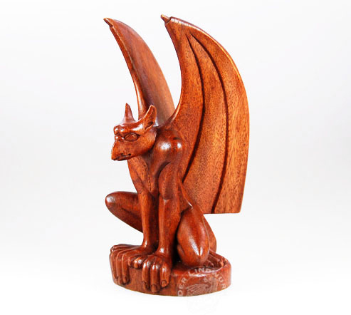 Gargoyle, Flügel angelegt, suar ca. 20 cm
