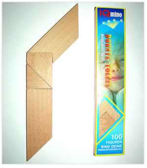 IQmino Holzpuzzle (natur)