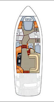 Plan: Yacht Charter Kroatien Motoryacht Sealine F42/5 Fly