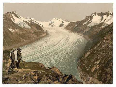 Aletschgletscher um die Jahrhunderwende