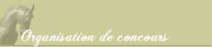 Organisation de concours par les Ecuries Thomazo
