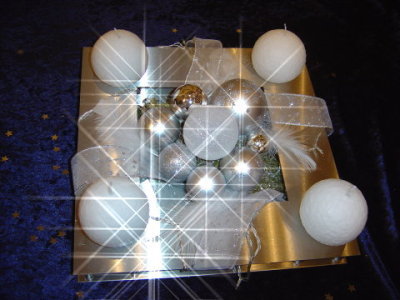 Adventskranz aus Edelstahl