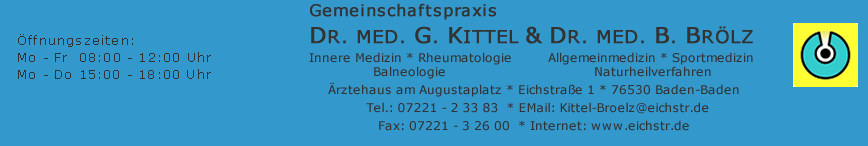 Gemeinschaftspraxis Dr. Kittel & Dr. Br&ouml;lz