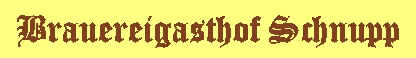 Brauerei Gasthof Schnupp