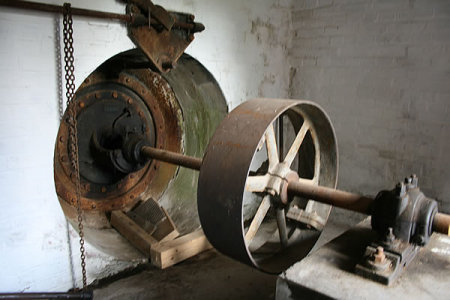 Die alte Turbine der Gutsmühle