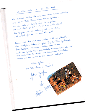 Gästebuchauszug