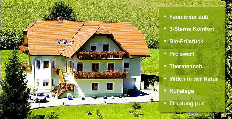 Pension Henndorferhof - Zimmer n&auml;he Therme Loipersdorf