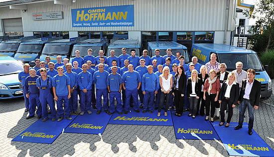Das aktuelle Mitarbeiterteam der Firma Hoffmann in Thyrnau.