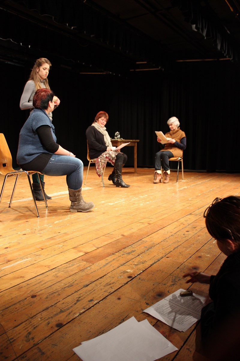 Première répétition de la pièce "Fini la comédie" de Loraine Lévy
