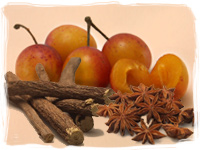 badiane, r&eacute;glisse, mirabelles ingr&eacute;dients de APERITIS, ap&eacute;ritif Cocktail Mirabelle Pastis