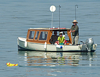 mit Fischerguide auf Murtensee