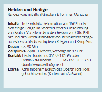 Fuehrungen Liestal, Helden und Heilige