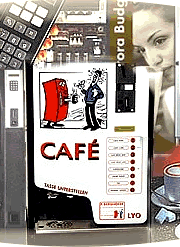Cafeautomaten, Getränkeautomaten, Münzsysteme