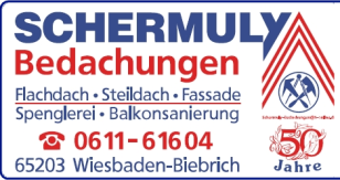 Schermuly Bedachungen - Ihr Dachdeckermeister in Wiesbaden f&uuml;r - Flachdach - Steildach - Fassade - Spenglerei - Balkonsanierung