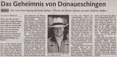 Das Geheimnis von Donaueschingen