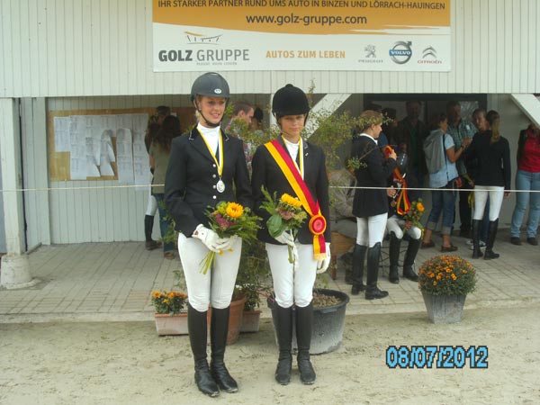 Aline Andres auf Daskari, s&uuml;dbadische Meisterschaft 2012