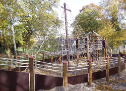 Piratenschiff, Usacord, Seilfabrik, Abtwil"/>