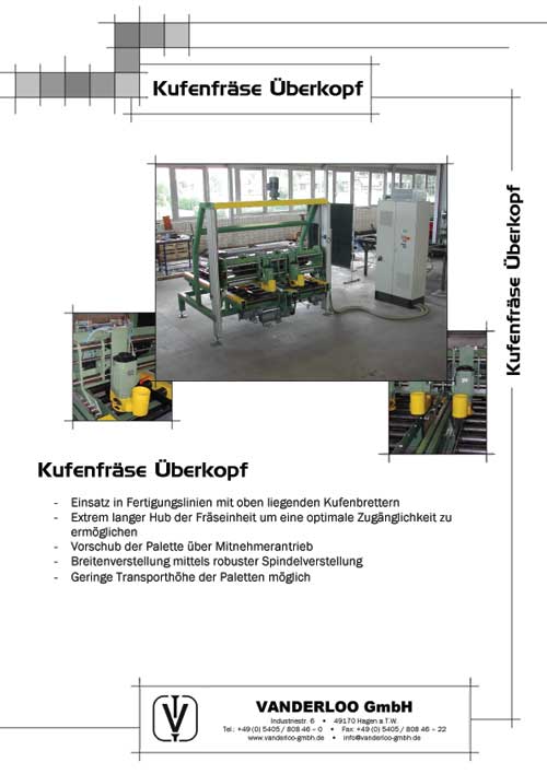 Kufenfräse Überkopf