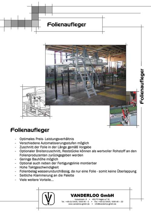 Folienaufleger