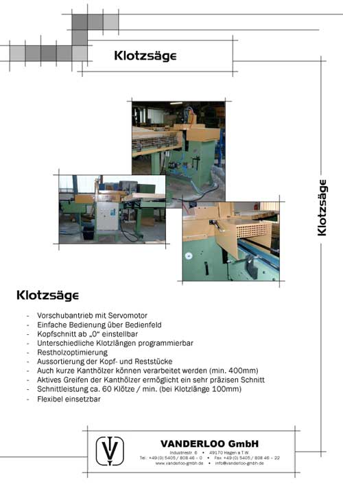 Klotzsäge