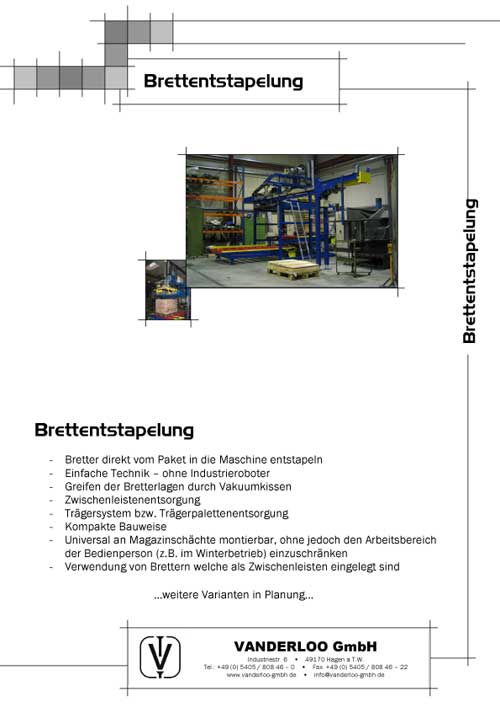 Brettentstapelung