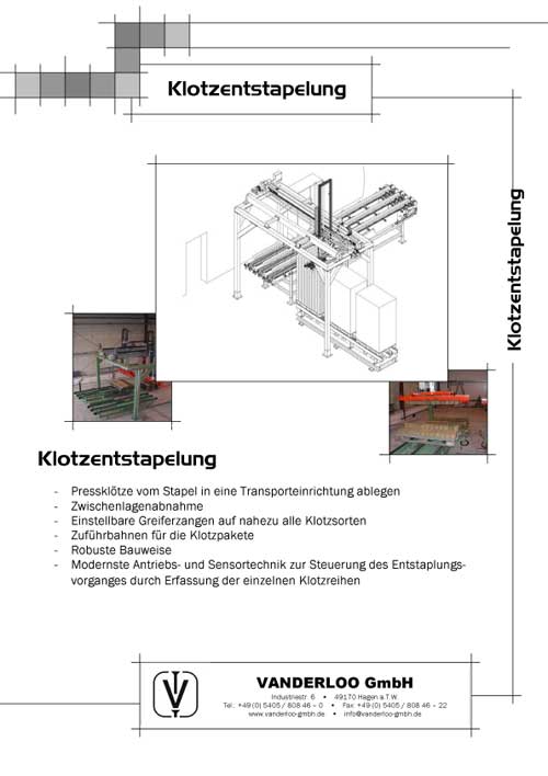 Klotzentstapelung