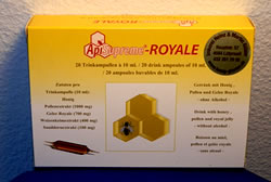 ApiSupreme-Royale, Gelée-Royale Aufbau, ohne Alkohol, 1 Pack à 20x10 ml. Trinkampullen