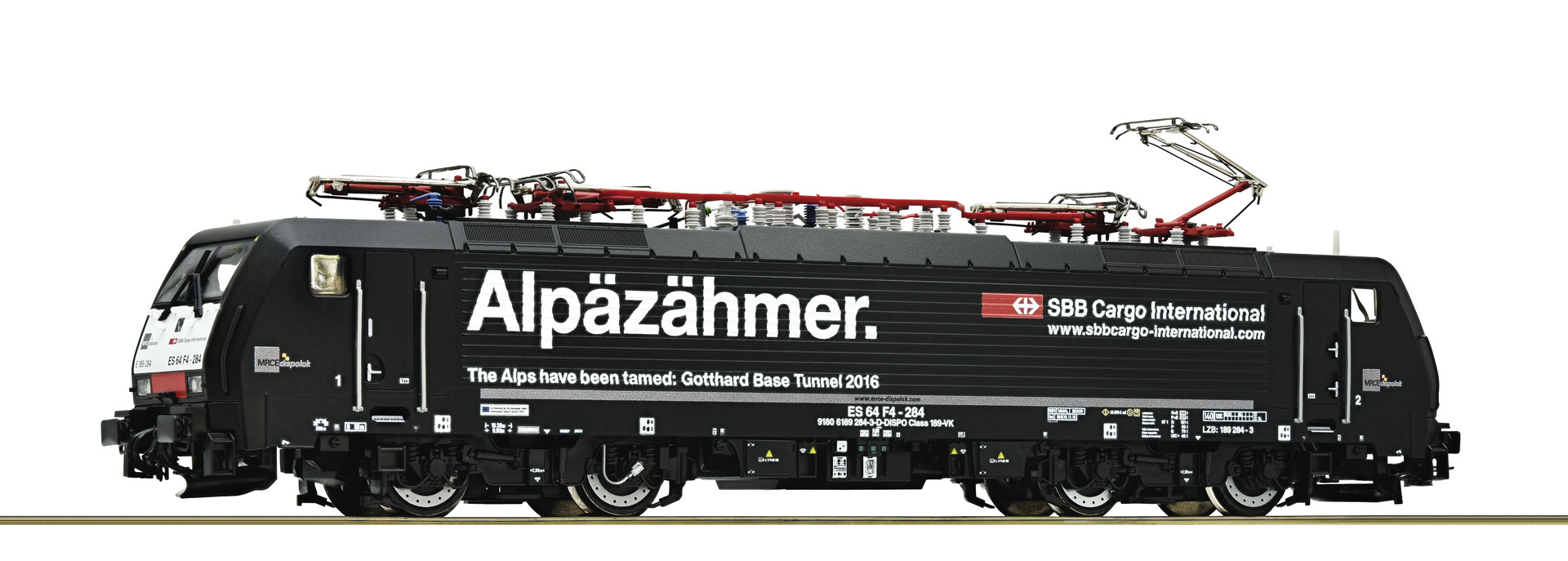 Roco 73628 - MRCE, Baureihe 189, ES 64 F4-284, „Alpäzähmer“, schwarz