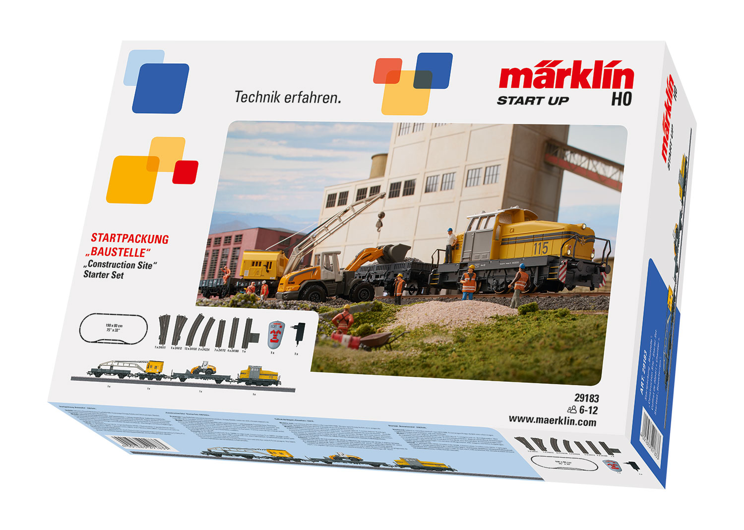 Märklin 29183 - H0 Start up Startpackung "Baustelle", digital (Infrarot FB)