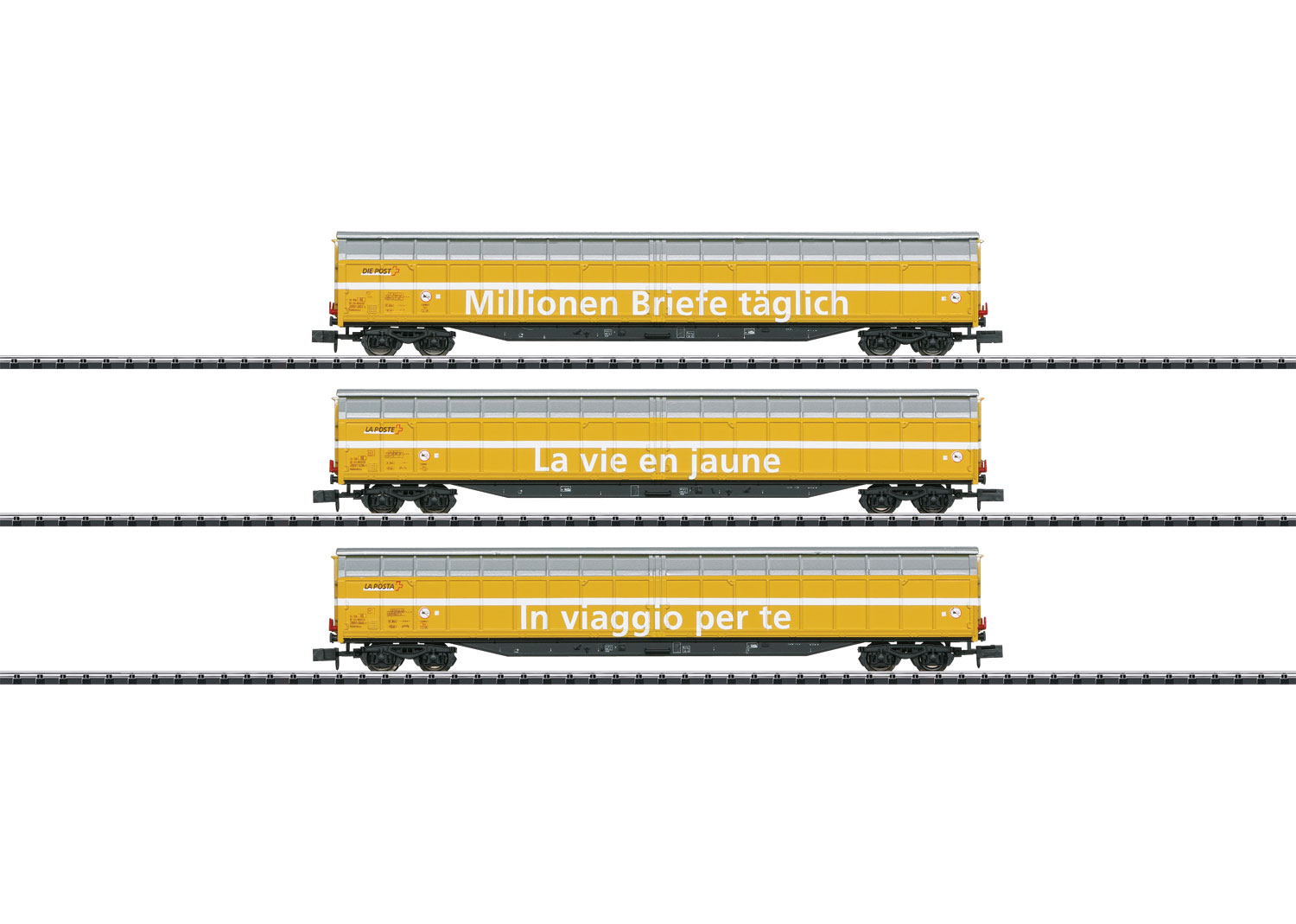 Minitrix 15799 - SBB Güterwagen-Set der Post, 3-teilig