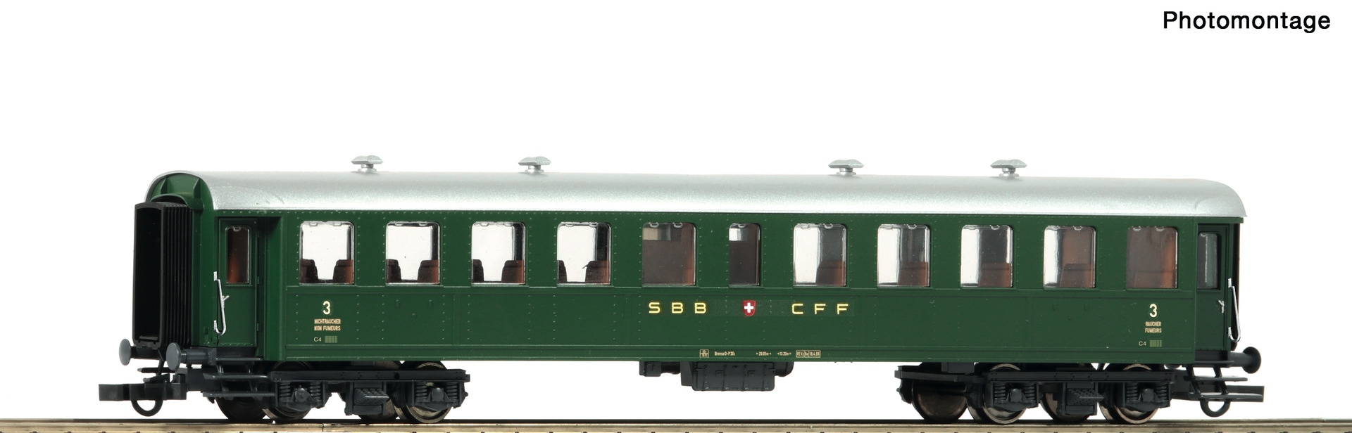 Roco 74529, SBB Reisezugwagen, 3. Klasse, Ep. II-III
