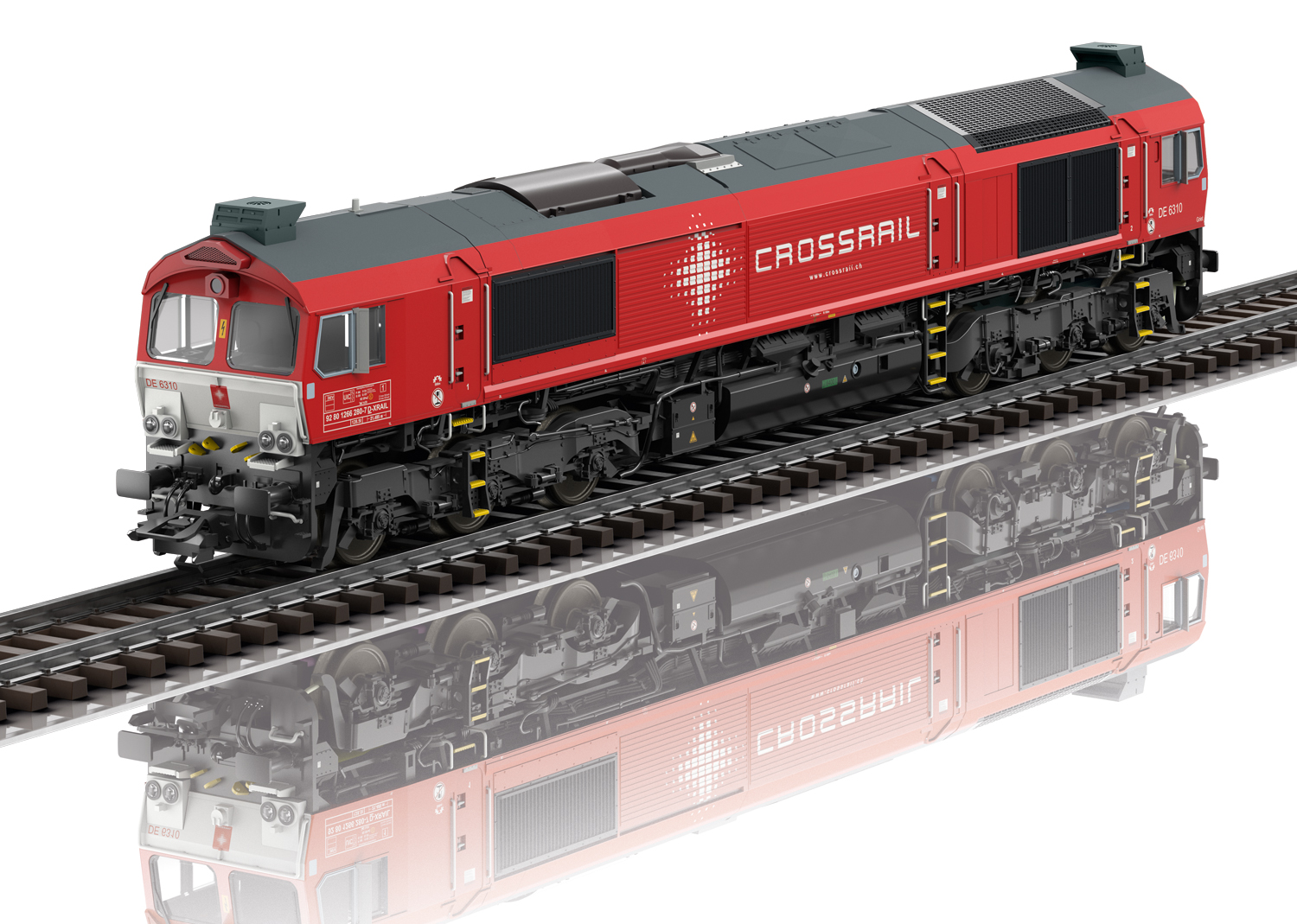 Trix H0 22697, Crossrail AG, Dieselelektrische Güterzuglokomotive JT42CWRM (Class 77), Ep. VI, DC