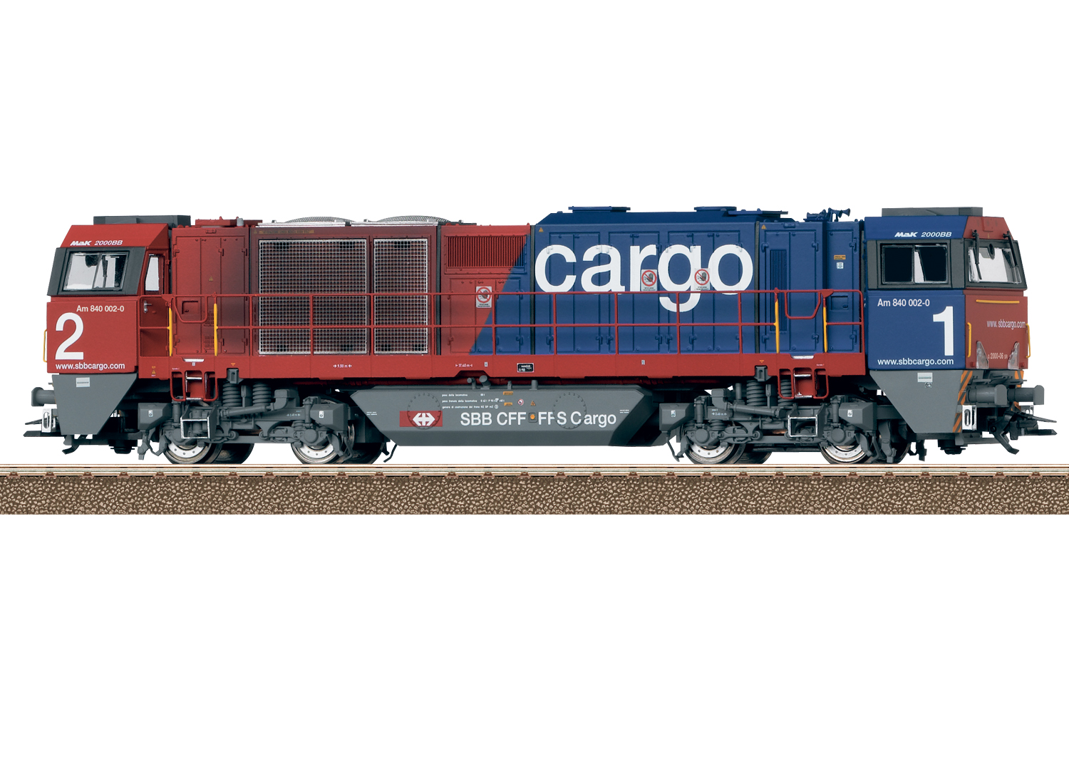 Trix 22881, SBB (Cargo) Schwere Diesellokomotive Vossloh G 2000 BB (Am 840), Ep. VI, digital / Sound