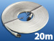 Netzwerk-Kabel Cat5e flach, wei�, 20m