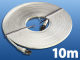 Netzwerk-Kabel Cat5e flach, wei�, 10m