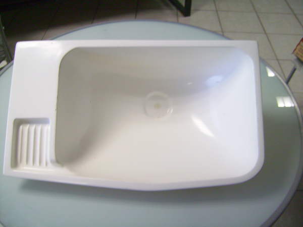 lavabo polyester blanc