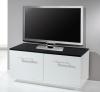 VCM Pula TV-Lowboard Weisslack/schwarz