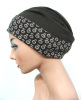 Kopfbedeckung f�r haarlose Zeiten - jersey fixcap - Modell choco daisy