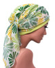 Turban Modell chrysantheme - ca. 140 cm langer chiffonschal - kombiniert mit einem fixcap
