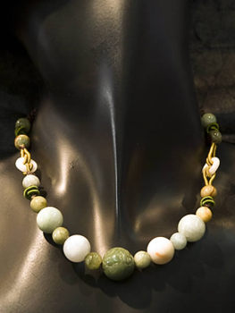 KEMMU collier perles de jade