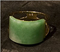 Kakei Bague en jade monture or