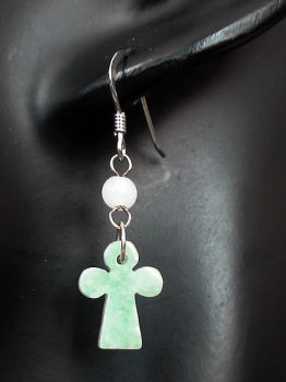 BOUCLES PETITE CROIX TREFLEE
