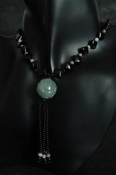 Mikawa collier boule de jade