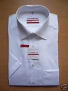 Marvelis-Hemd, 1/2 Arm, Slim Fit Kurzarm weiss