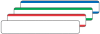 SLP-4AFL, Ordneretiketten, blau-, gr�n-, rotumrandet, weiss