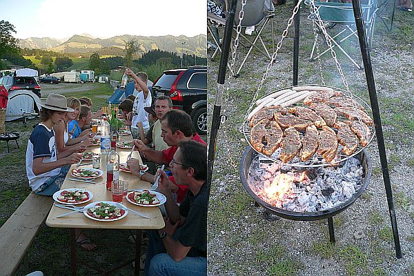 Kanu fahren Outdoor Barbeque