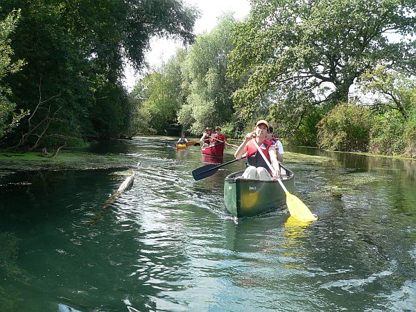 Kanutour M�hlbach Gruppe