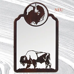 Wandbild Spiegel Büffel